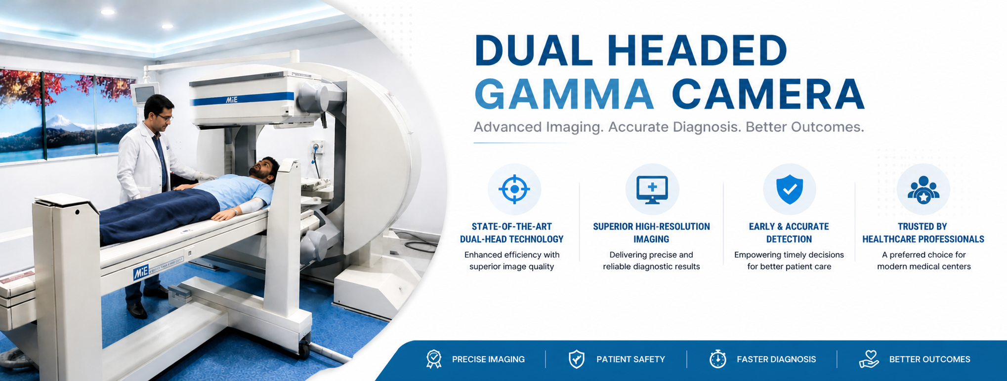 Dual Headed Gamma Camera - Advanced Diagnostic Nuclear Medicine Imaging